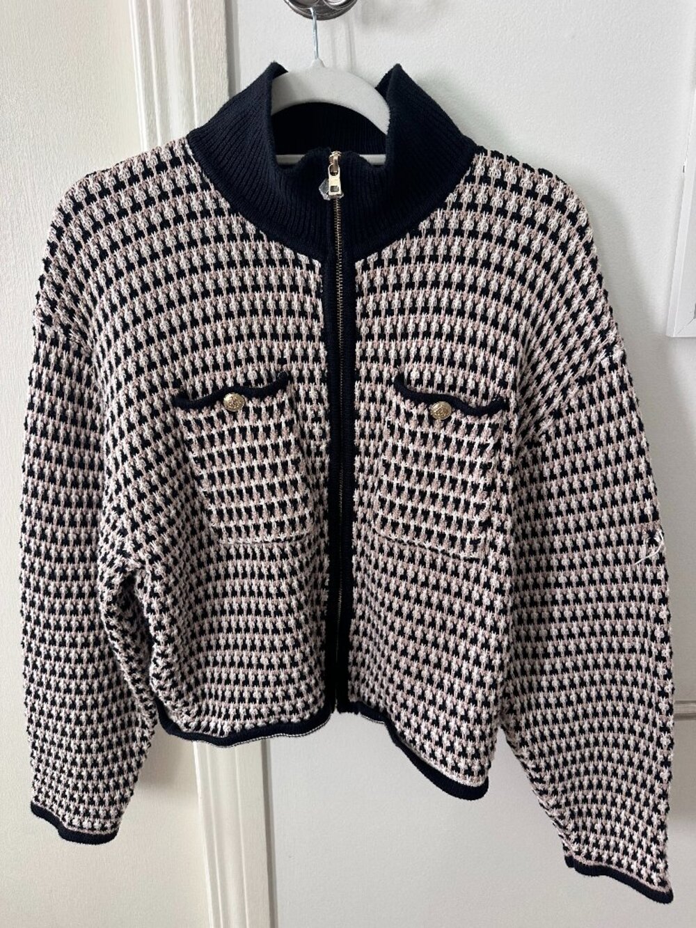 J Crew - Knit Zip Cardigan